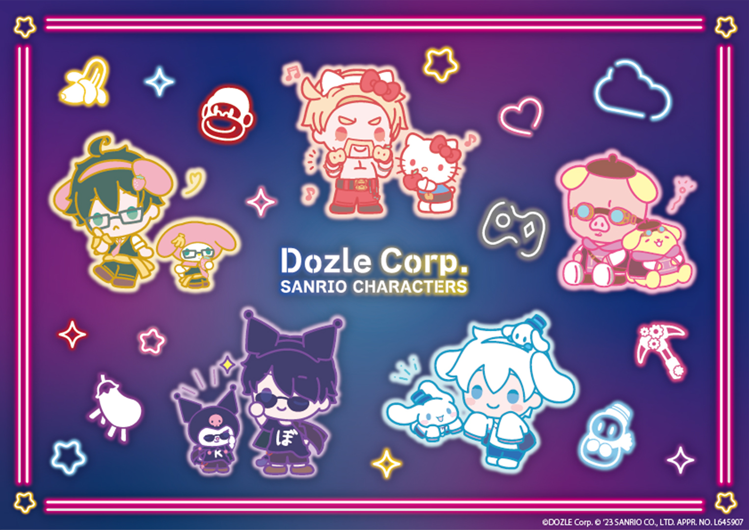 ドズル社 サンリオコラボ おんりー ドズル社サンリオキャラクターズコラボ ラバーストラップ おん