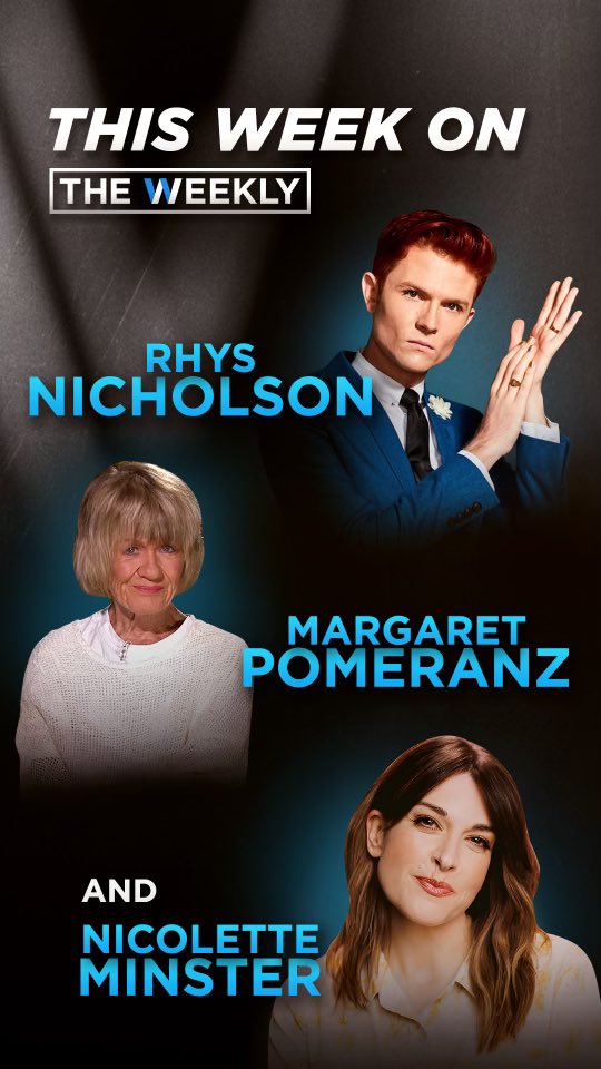 charliepick's tweet photo. Tonight on #TheWeeklyTV on @ABCTV at 8:30:
Rhys Nicholson, Margaret Pomeranz and Nicolette Minster https://t.co/D7zVE4SXgt