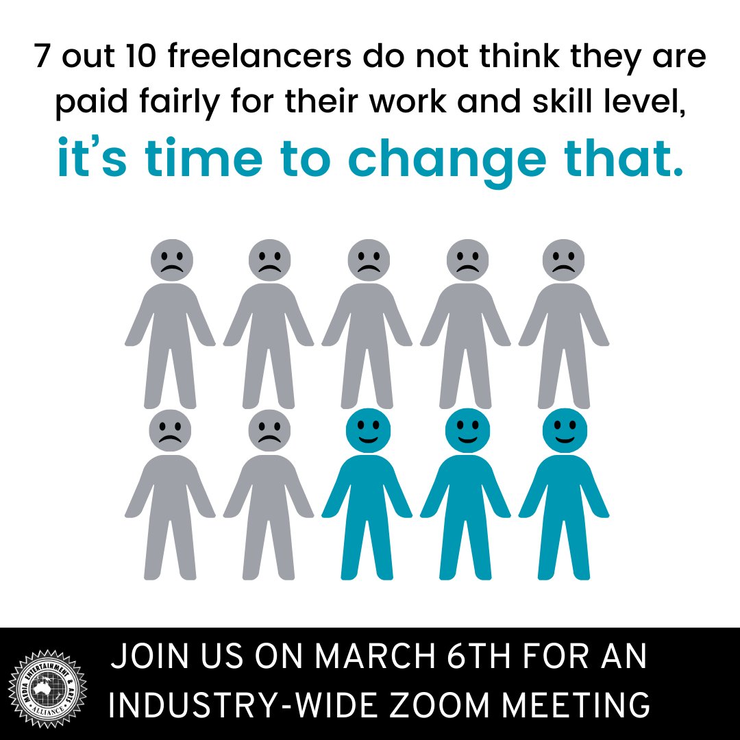 It's time for freelancers to be treated with respect. Join your fellow freelance journos, photographers, cartoonists and other media workers for an industry wide zoom meeting on March 6 to plan how we can win a #FairGo4Freelancers this year. meaa.io/FL24 #MEAAmedia