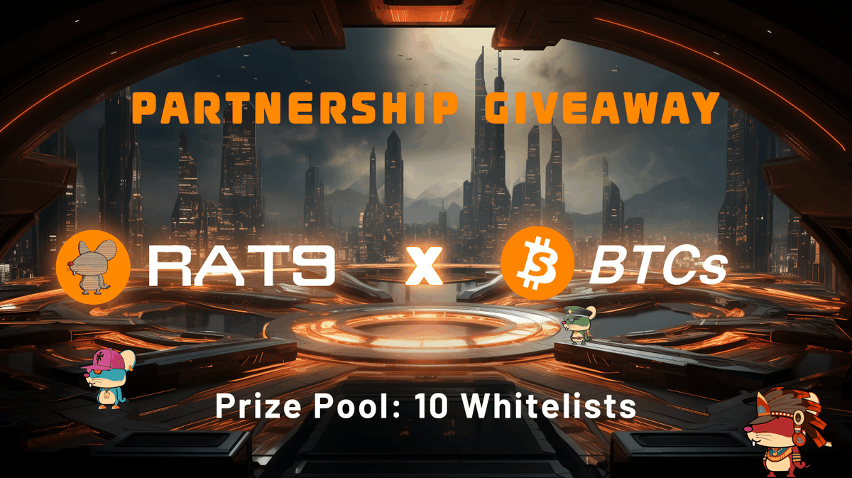 🔥 Announcement: @BTCs_zh × @BitRat9 Partnership Giveaway Now Online! 🚀 New energy infused with #BRC 🟠, forging a new era of battle! @BTCs_zh inheriting the essence of Bitcoin,are on-chain assets that embody therebellious spirit of Bitcoin and condemn anyactions that undermine