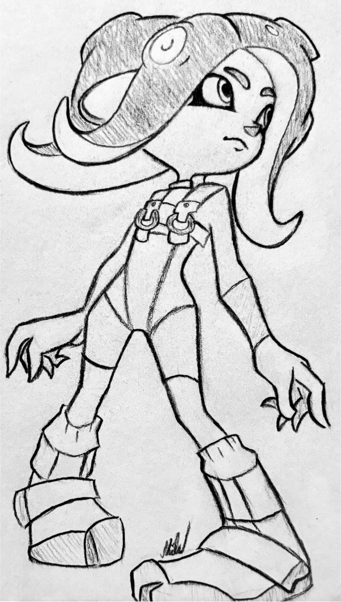 Splatoon Coloring Page, image size:680x1200