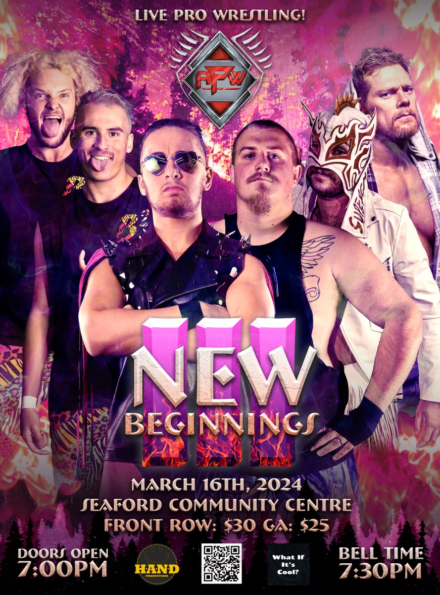 AdrenalinePW's tweet photo. NEW BEGINNINGS III
It's time!! Live from the Seaford Community Centre, New Beginnings returns!
Featuring 3 HUGE matches already announced, and more to come!
#APWNB3 https://t.co/u5RcqvHVgk
