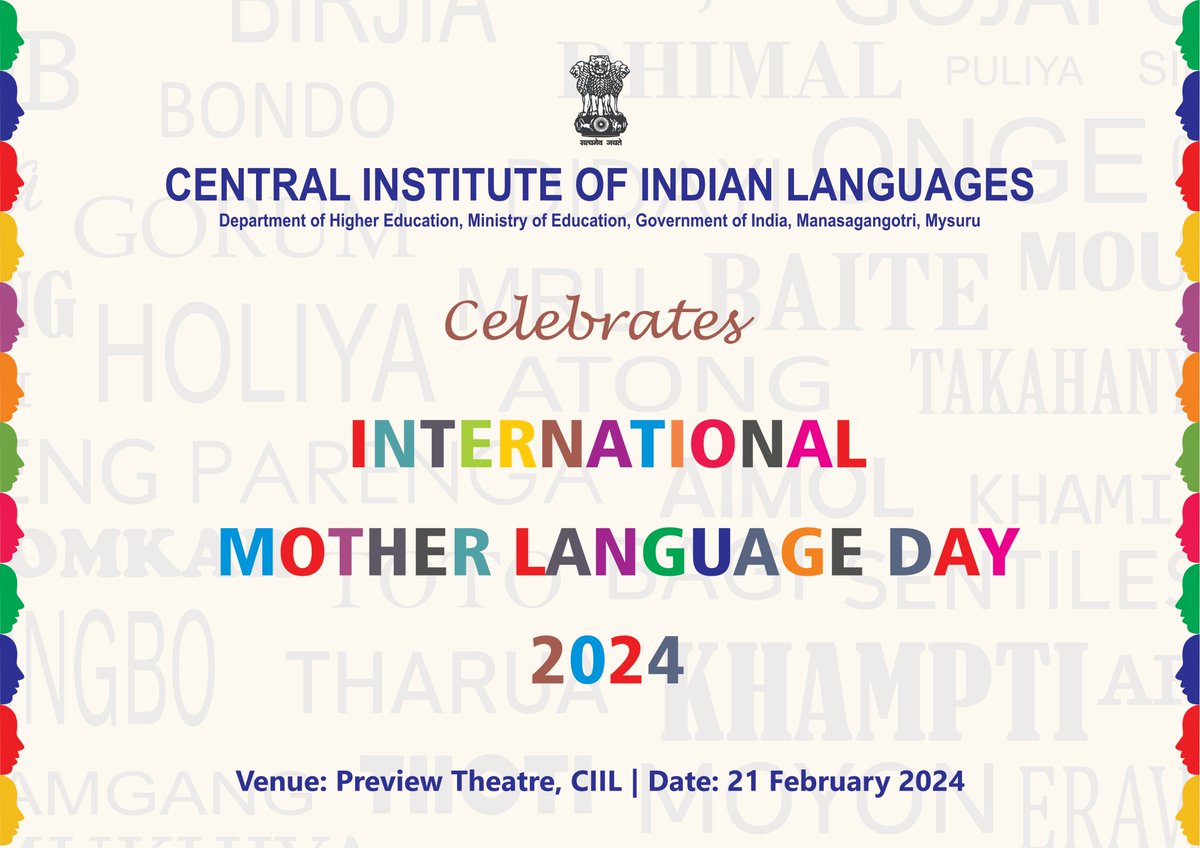 On International Mother Tongue Day, let's celebrate the incredible tapestry of languages that define our Country. Each word carries a story, a history, and a unique perspective. Embrace linguistic diversity today and every day! @EduMinOfIndia @dpradhanbjp @NTM_CIIL