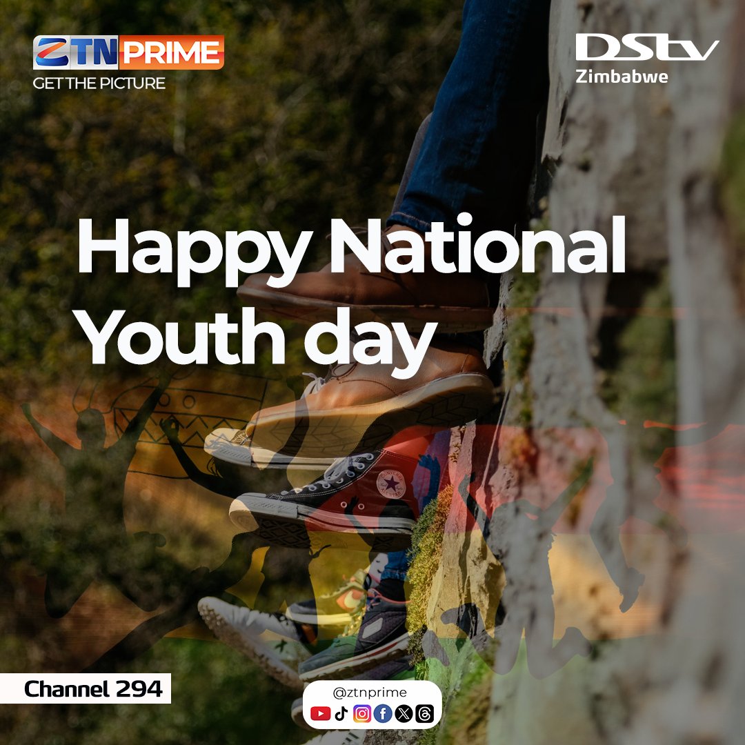 Happy National Youth Day💃🕺 Enjoy the day watching your favourite shows on #ZTNPrime, #DStv294. #GetThePicture #Zimbabwe