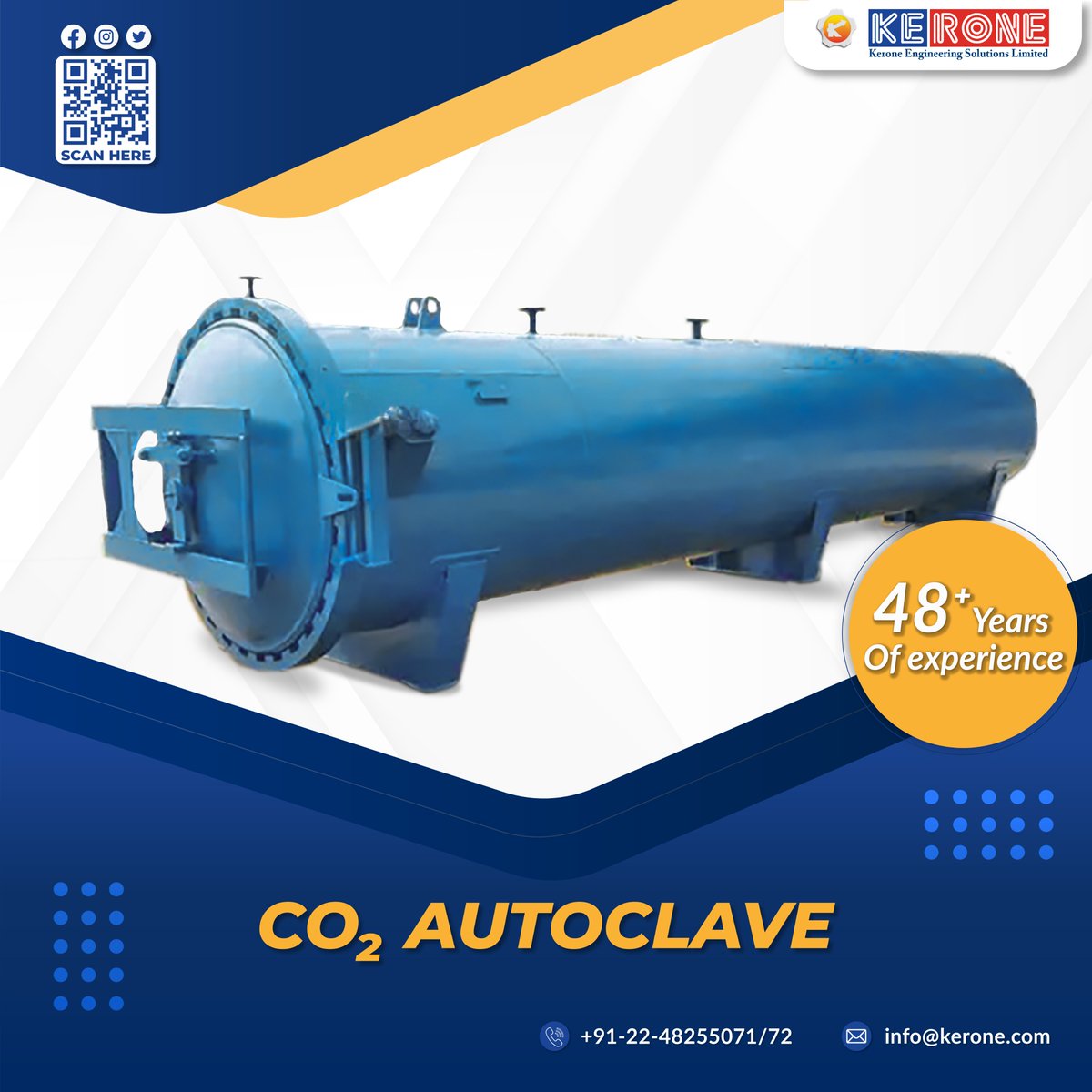 keroneltd's tweet photo. CO2 autoclave is a device that uses high-pressure carbon dioxide (CO2) to sterilize materials and equipment. Autoclaves are commonly used in medical, laboratory, and industrial settings to kill bacteria, viruses, 
https://t.co/BXsn8mFRhX
#Kerone #autoclave #Co2autoclaves https://t.co/KGFasc94Kj