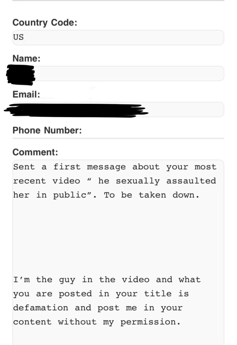The dude in my recent video emailed me this 💀 he’s just upset he got caught sexually assaulting somebody on camera 😭😭😭