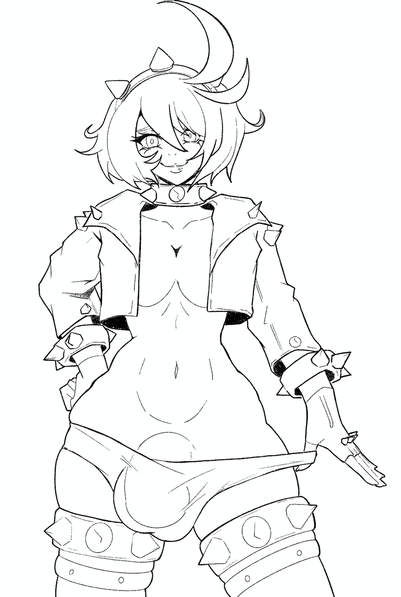 HeeDraws's tweet photo. Little Elphelt sketch. Gonna stray away from color and such for a bit. https://t.co/fmvvY50FMI