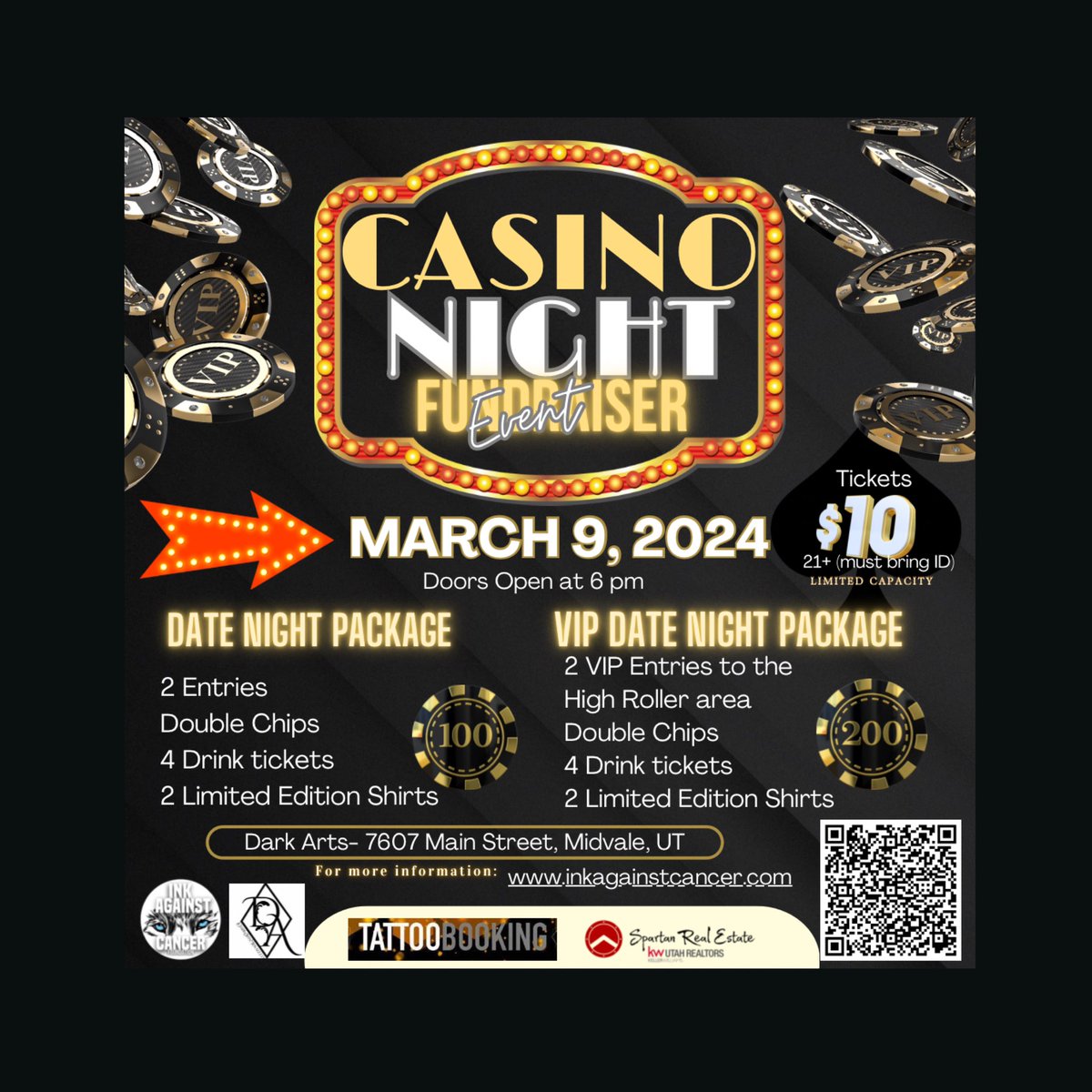 Casino Night- March 9th                     inkagainstcancer.com/new-events-1/2…                                                                                                                                                   #casinonight #inkagainstcancer #inkagainstcancerfundraiser #Utah