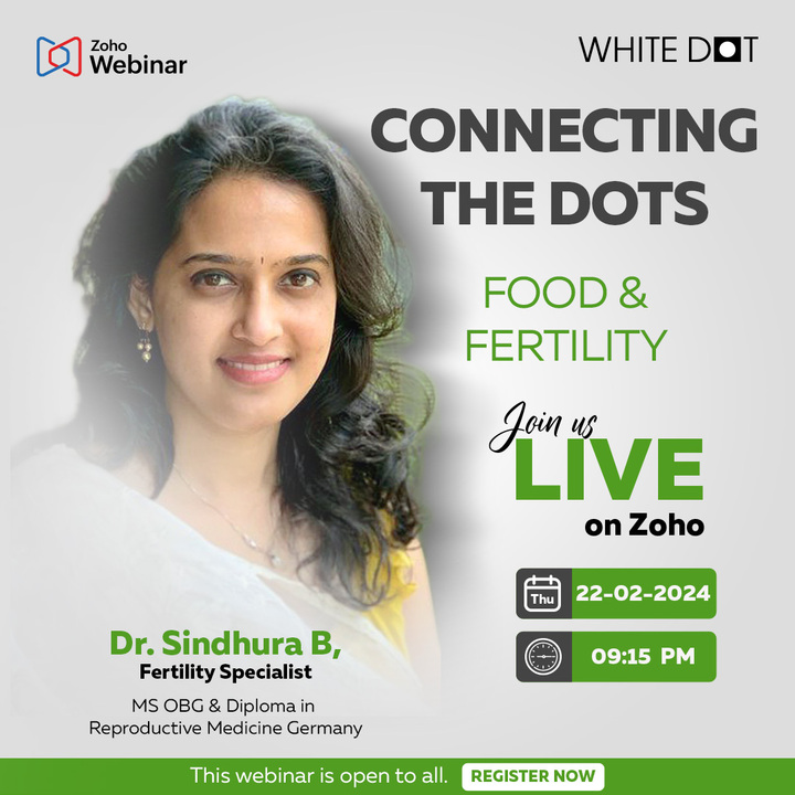 whitedotbasket's tweet image. Struggling to conceive? We're connecting the dots between food and fertility! 

Join us for a FREE webinar on February 22nd with renowned fertility specialist Dr. Sindhura B. ‍🩺

Register now bit.ly/3OT2eka

#SpotTheClean #webinar #foodandfertility #womenshealth
