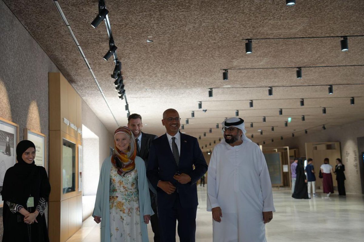 AusAmbUAE's tweet photo. Thoroughly enjoyed our visit to the Abrahamic Family House in Abu Dhabi. An extraordinarily beautiful symbol of mutual respect and our common humanity @abrahamicfh https://t.co/HjWqNQZUzt