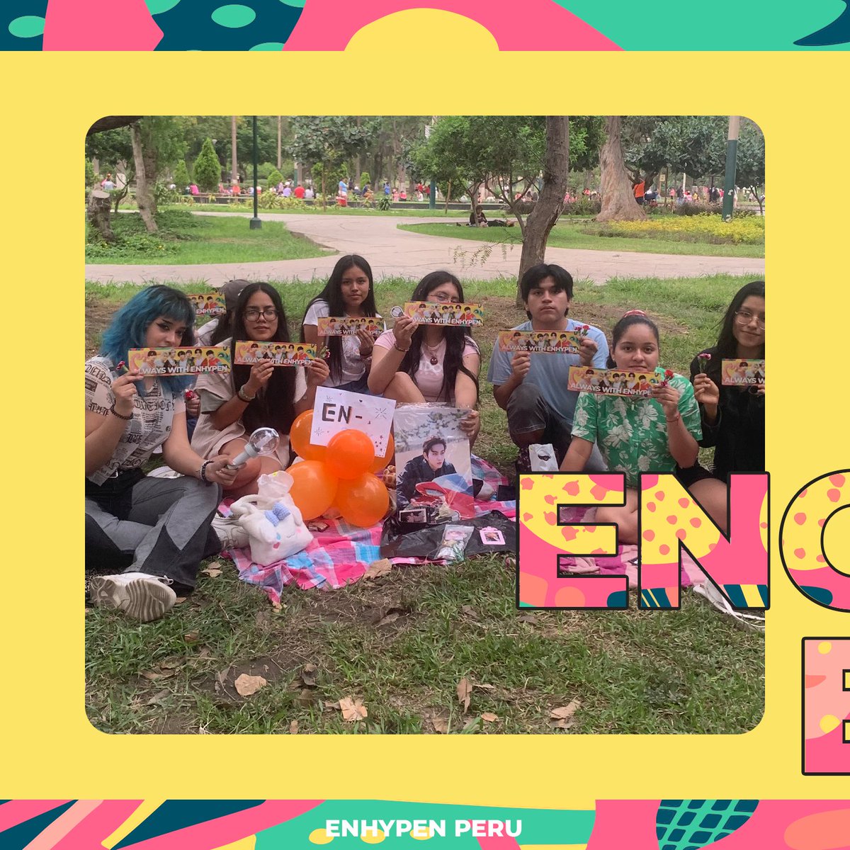 ENHYPENPeru's tweet photo. ❪ ENGENE ZONE ❙ 240220 ❫
¡Gracias a ENGENE por asistir al increíble picnic de nuestro fanclub en nuestro cuarto aniversario! 🎉
Fue un día lleno de risas, diversión y momentos inolvidables. Estamos muy agradecidos por su apoyo incondicional.☀️
➨ (1/3)
#ENGENEZone #ENHYPEN #엔하이픈
© ENHYPENPeru