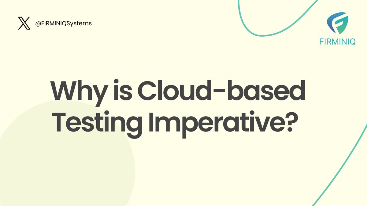 FIRMINIQSystems's tweet image. Do you wish to elevate your #testingprocesses and stay ahead in the digital game by unlocking the power of #Cloudbasedtesting?
Swipe to discover the key reasons driving its importance, from scalability to rapid deployment.