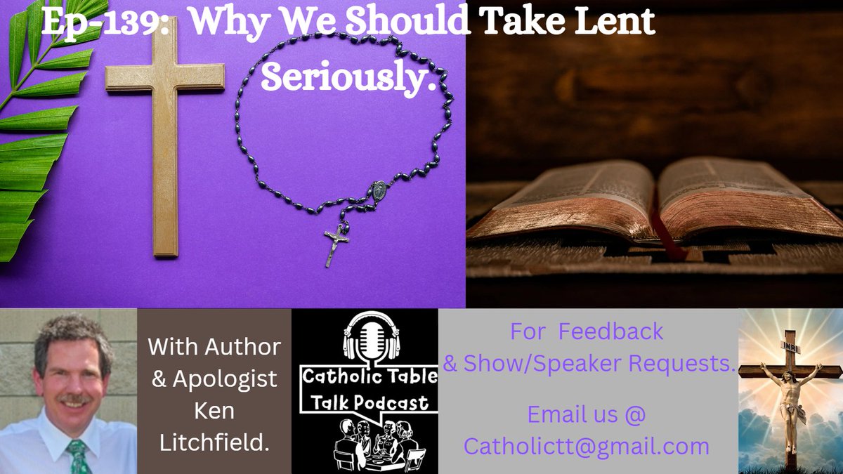 CatholicTTPod's tweet photo. On this weeks episode Ken Litchfield host of the radio show Katholic Ken Apologists Show. Joins me again to talk when were should take Lent seriously. Join Ken and I Thursday at 9am ET on most podcast platforms.
#Lent #CatholicChurch #Pray #Fast #Givealms https://t.co/jnlMCSGnUO