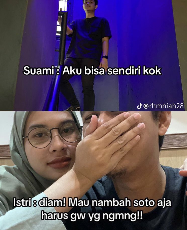 Ternyata hampir semua suami kayak gini ya🤣 berarti bukan istri yang gabisa tanpa suami, tapi suamilah yang gabisa tanpa istrinya

a thread