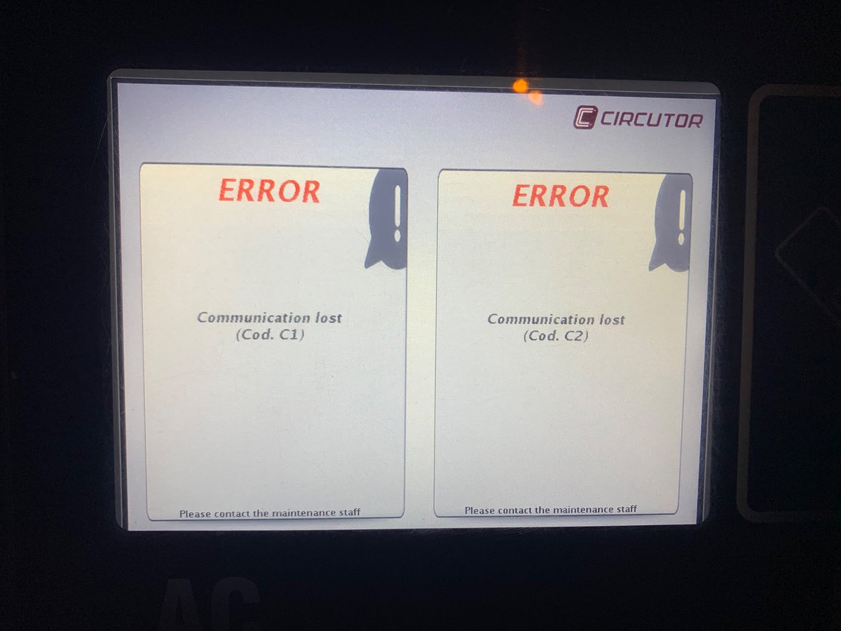 evmetrics's tweet photo. @circutor  really no contact information whatsoever ? When driving to a nonworking charger powered by your software, you can do better..,. https://t.co/aQZmOVehXD