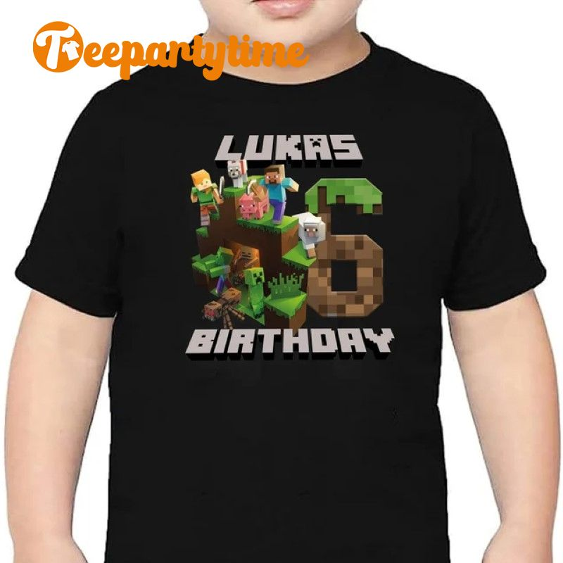 Personalized Minecraft 6Th Birthday Kid White Pink Black Shirt
teepartytime.com/product/person…

#Minecraft #6thBirthday #PersonalizedShirt #KidsFashion #BirthdayCelebration #GamerFashion