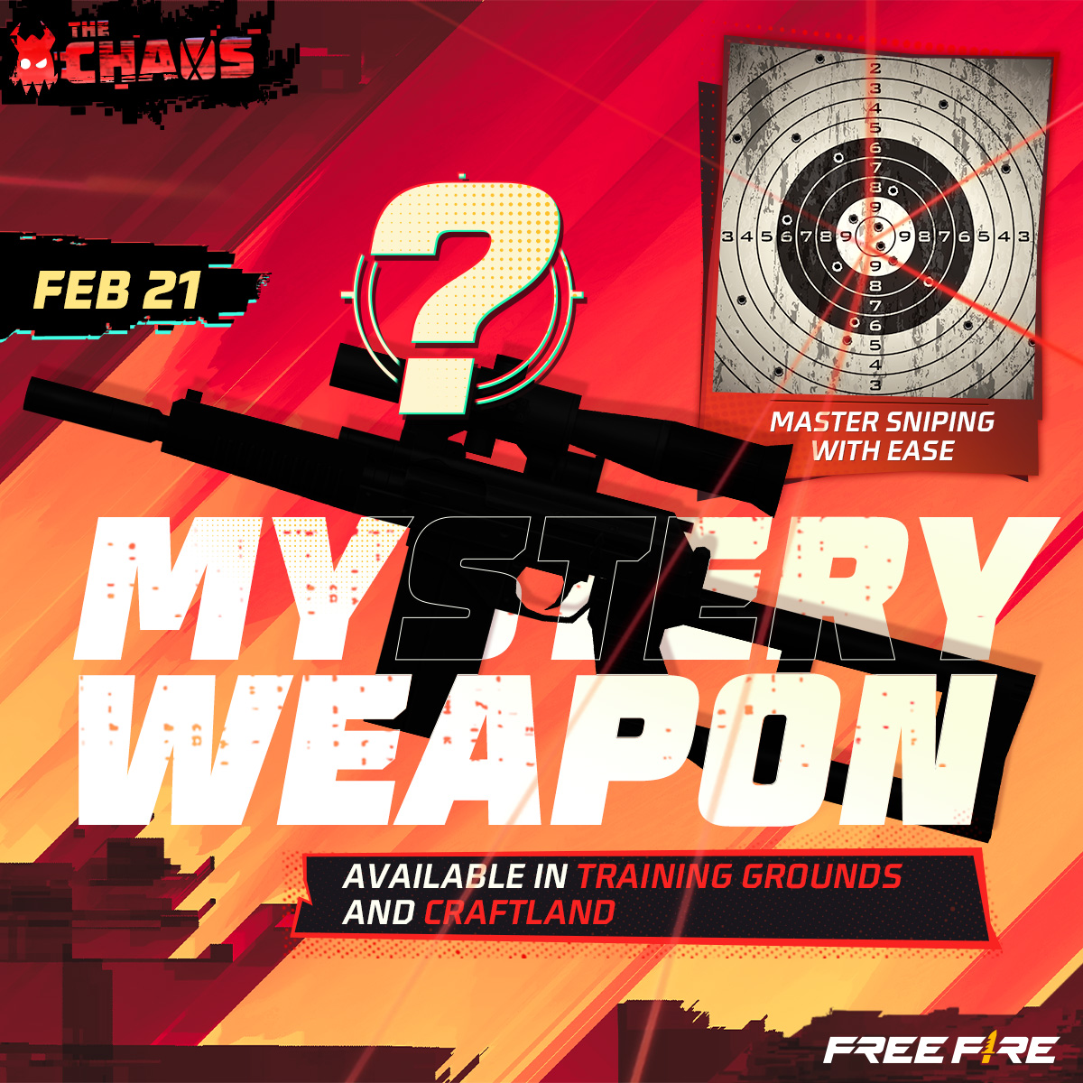 ❓ Do you know what FF's new weapon is? 🔫 Discover it TODAY in Free Fire! 💥 #newpatch