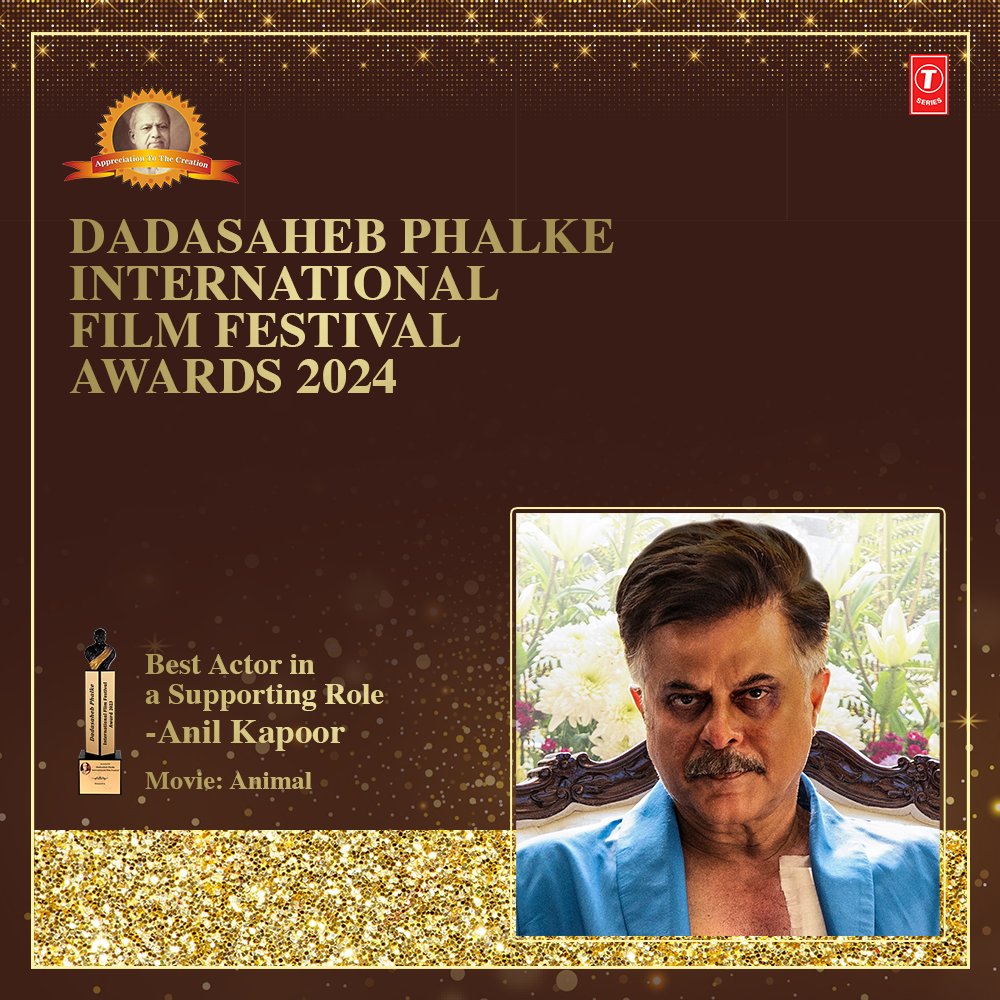 Raising a toast to Anil Kapoor for his outstanding performance! Winning the Best Supporting Actor for Animal at the Dada Saheb Phalke Awards is a testament to your remarkable skills.🥳🏆 #Animal #AnimalTheFilm #AnimalHuntBegins #BloodyBlockbusterAnimal @AnimalTheFilm…