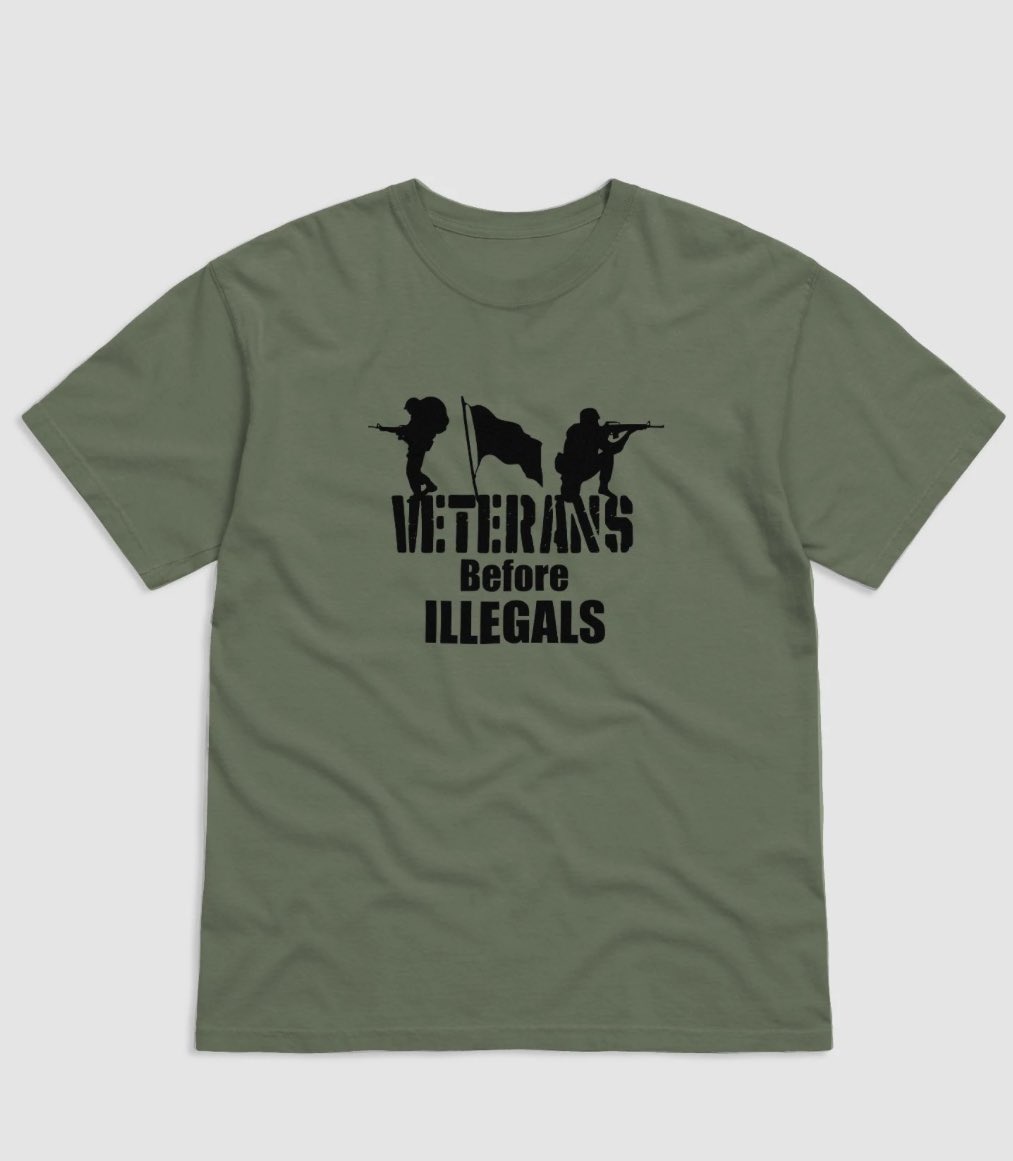 Support our veteran nonprofit and tell the world you think Veterans should come before illegals! #PatriotsUnite #VeteransDeserveBetter 

veterannationfoundation.com/products/vets-…