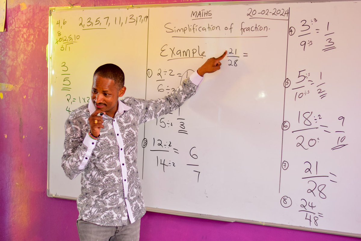 DR.@HEBabuOwino visited Kristiansand School in Kisumu County and transferred Mathematics knowledge carelessly from a region of HIGH Concentration to ‘high’ concentration through a semi permeable membrane of the brain. Long live his Wisdomness🙏