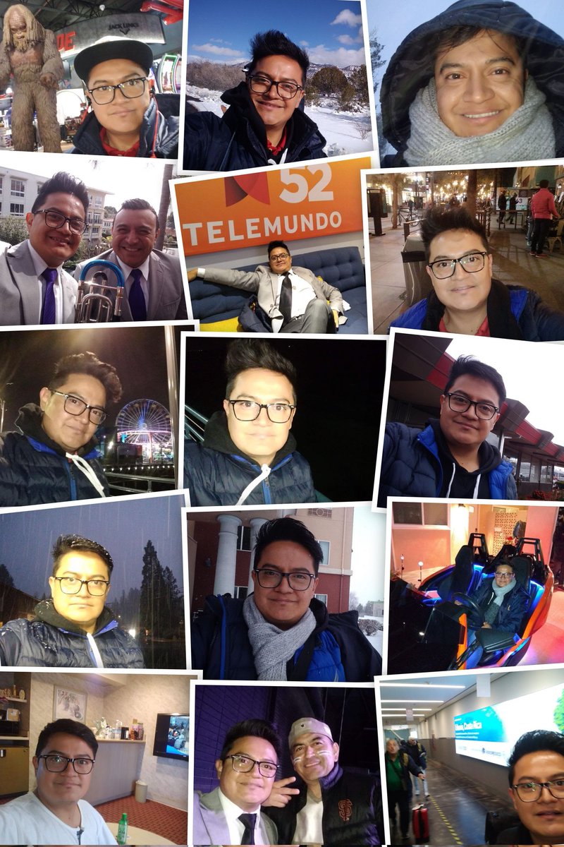 FelipeFonsecaM's tweet image. Un coláge de mí en varios lugares en los Estados Unidos #FelipeFonsecaTrombonista #FeFo #TrombonYaguaru