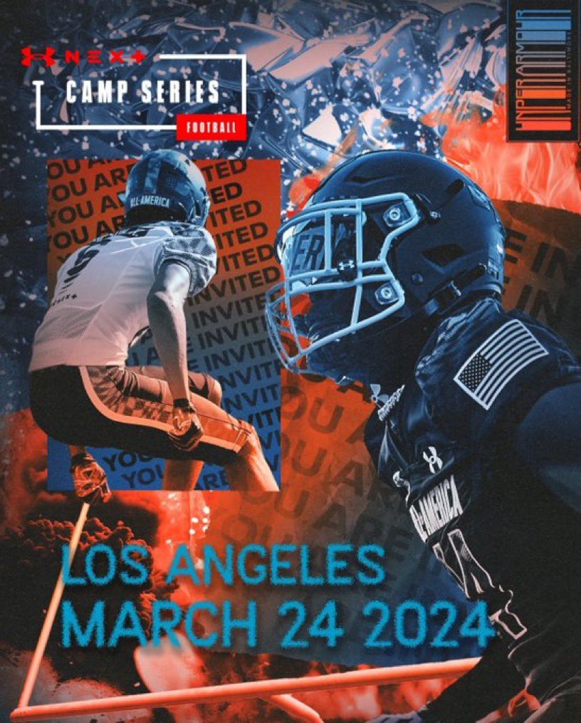 Very Thankful to receive an invitation to the @UnderArmour Next camp series can’t wait show out and showcase my skills @TheUCReport @CraigHaubert @DemetricDWarren @TomLuginbill