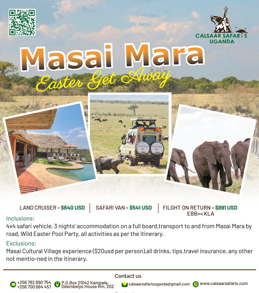 The Mara Game Reserve  is blessed with East Africa's Big 5 animals, and an additional four making it the 'Big 9' of Kenya which can be spotted on a game drive through the Park

Did you know the park has over 800 lions!
Book your spot with us we'll take you there
 #MasaiMaramagic