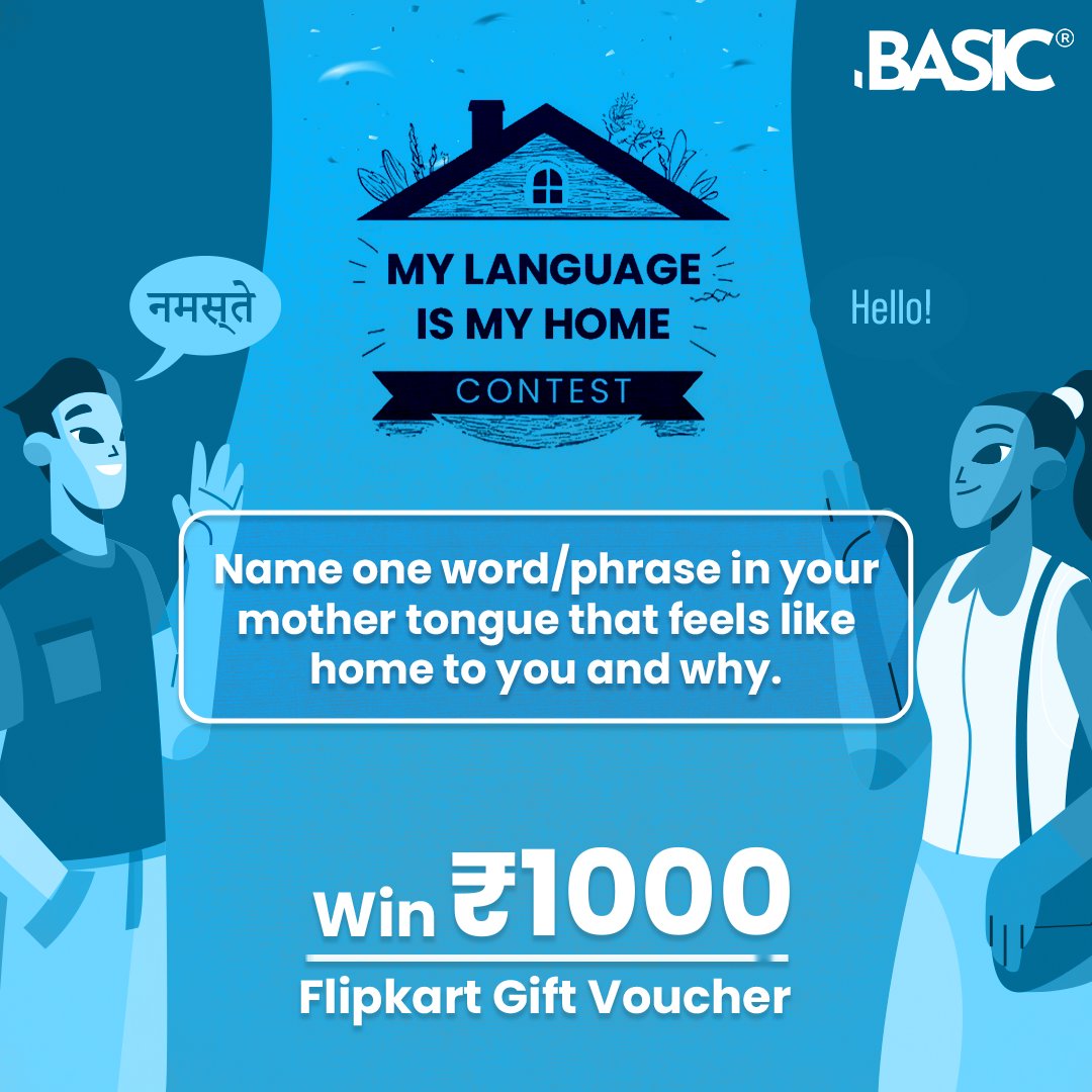 स्वतंत्रता (freedom) in any language feels like home to us! Share yours in the comments below to win a 1000 INR Flipkart Gift Voucher. BASIC Rules To Win: - Follow BASIC Home Loan - Comment your answer and your reason - Tag three of your loved ones Deadline: 23rd February…