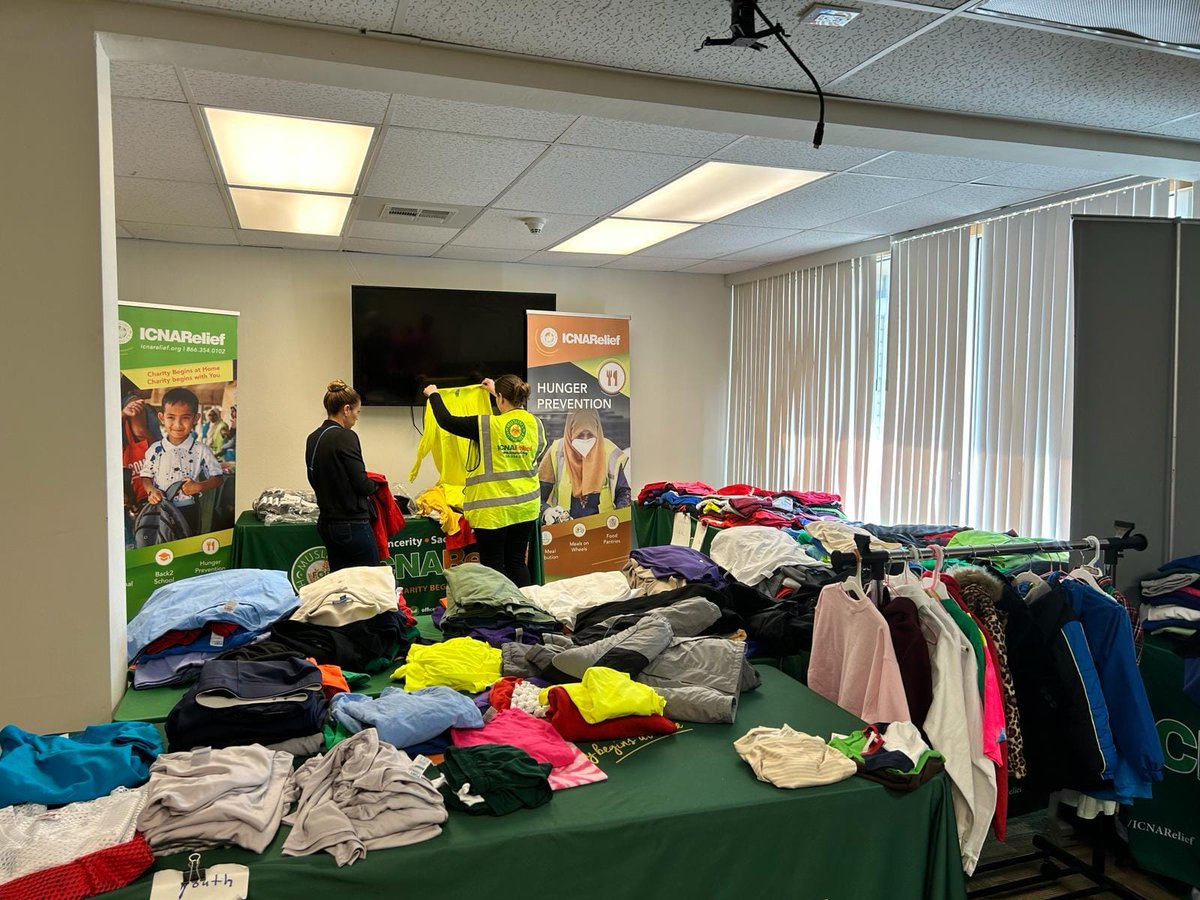 ICNA Relief SoCal held a joint diaper and surprise clothing distribution for their community members. During one of their regular diaper distributions, they surprised clients with an office full of new clothes for them to take home.