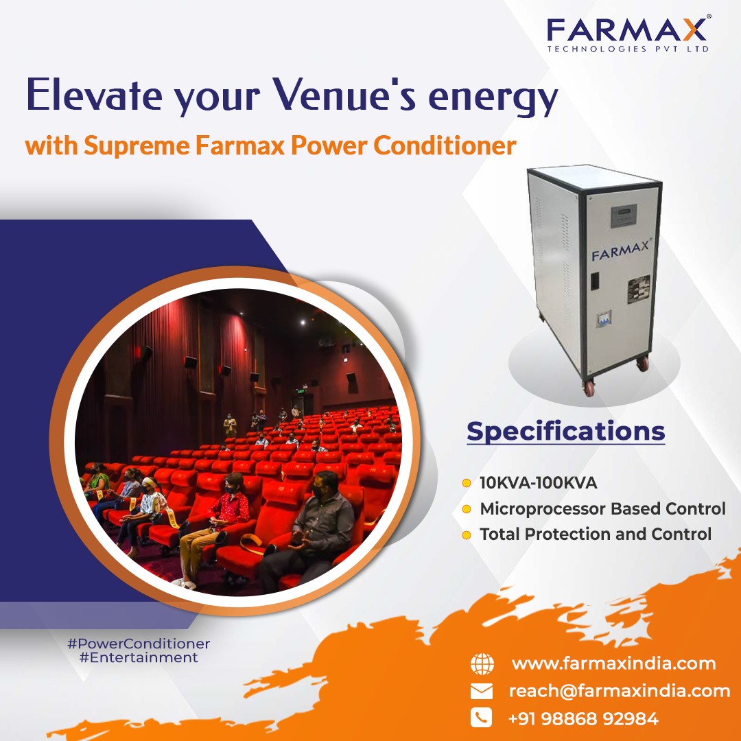 Elevate Your Venue's Energy with Supreme Farmax Power Conditioner
#farmax #powerconditioner #voltagestabilizer #voltageregulator #powersupply #ENTERTAINMENT #theatre #pubs #equipmentprotection #stablevoltage