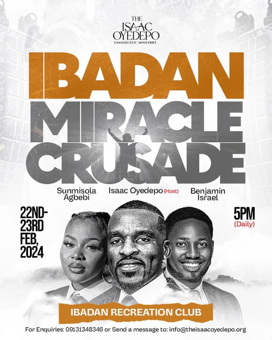 wcvbashorun's tweet photo. Ibadan are you ready 🔥🔥🔥

The clouds have gathered ☁️☁️
It shall be an outpouring 🌧️⛈️
The holy ghost and fire🔥

There shall be fire🔥
There shall be prophetic graces⚡
There shall be healings✨👨🏼‍🦽🚶🏼‍♂️
Diverse Miracles🎉
#ibadanmiraclecrusade #Ibadan #viral #explore https://t.co/s9V1EQJERD