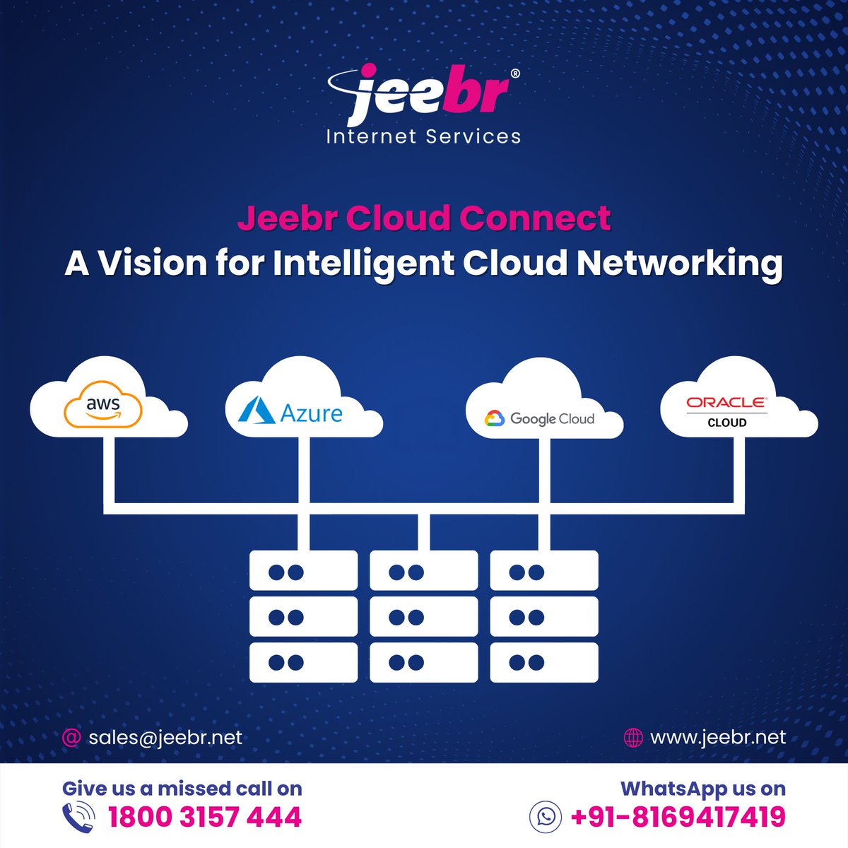 jeebrinternet's tweet image. Explore the future of intelligent cloud networking with Jeebr Cloud Connect.
Missed call at 1800 3157 444 or WhatsApp us at +91-81694 17419
#JeebrCloudConnect #IntelligentNetworking #CloudInnovation #DigitalTransformation #JeebrInternet #jeebr #JeebrInternetservice #CloudConnect