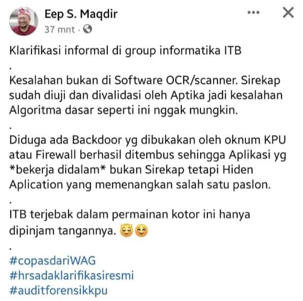 purwantoraharjo's tweet photo. @adearmando61 Kasian ITB. https://t.co/eyhz3wrG0J