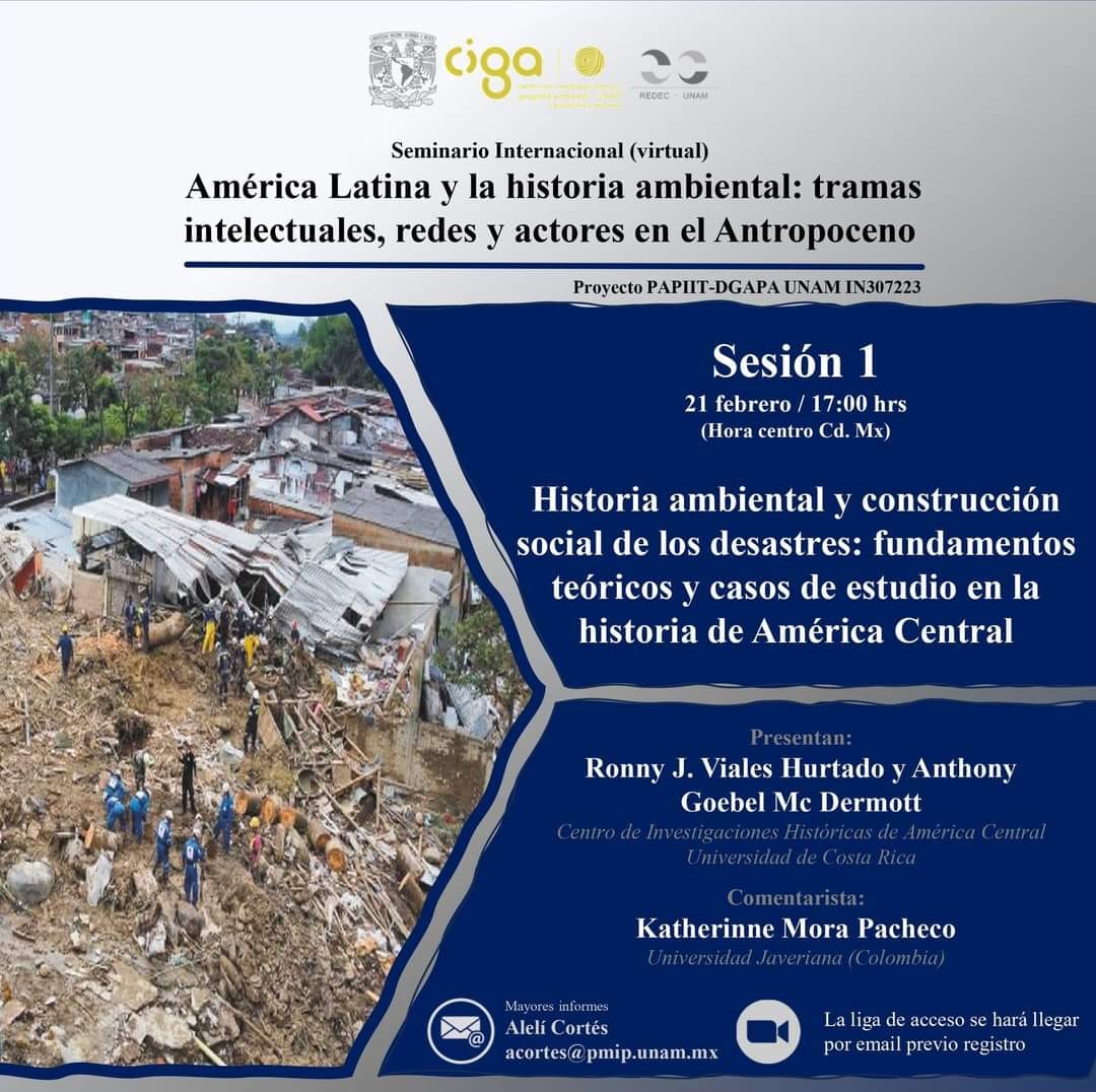 Sociedad Latin. y Caribeña de Historia Ambiental (@solchared) on Twitter photo Invitación a la primera sesión del Seminario Internacional "América Latina y la historia ambiental: tramas intelectuales, redes y actores en el Antropoceno". 
21 de febrero. Modalidad virtual. Invitación a la primera sesión del Seminario Internacional "América Latina y la historia ambiental: tramas intelectuales, redes y actores en el Antropoceno". 
21 de febrero. Modalidad virtual.