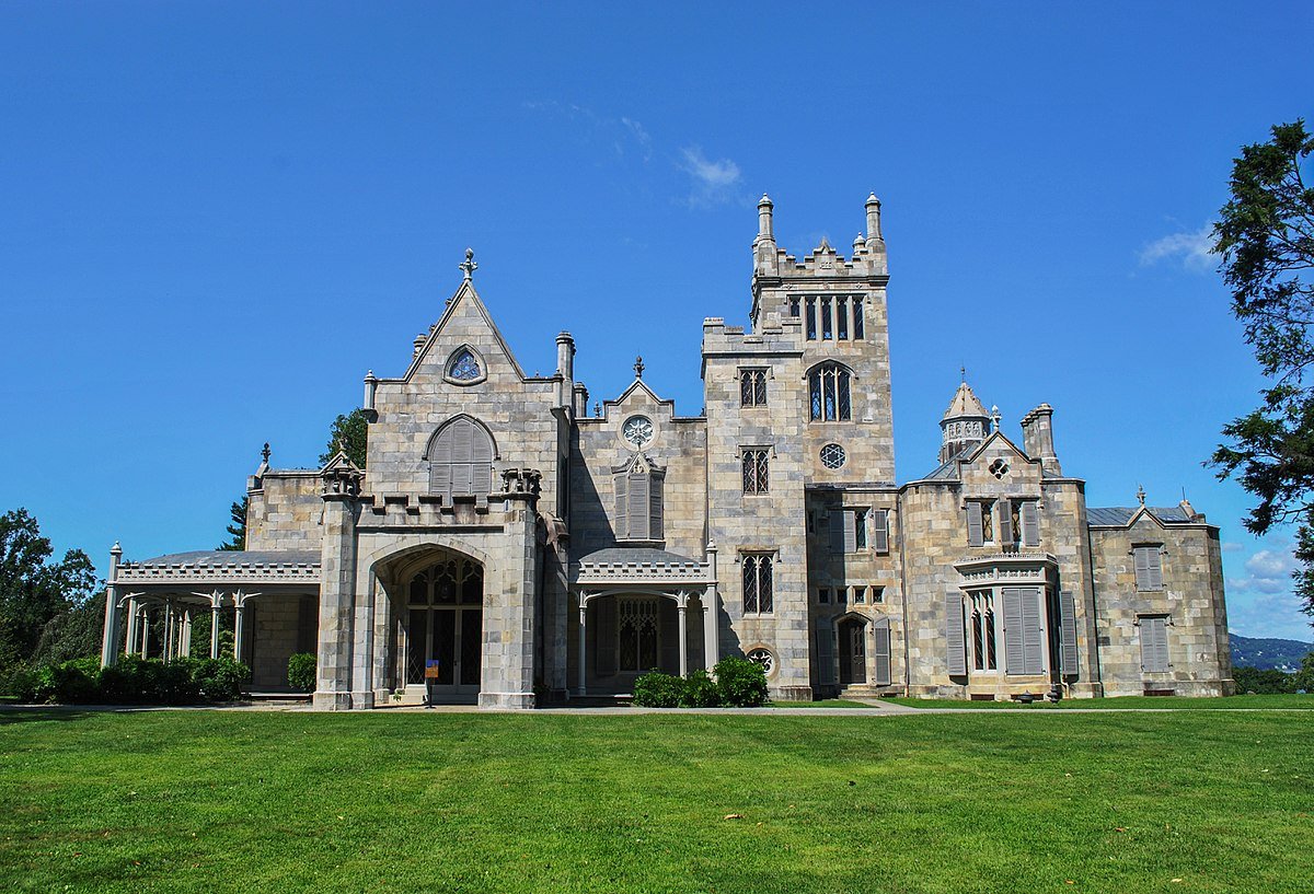 16. Lyndhurst Mansion (Tarrytown, NY) - A fine example of Gothic Revival architecture in a residential setting, known for its picturesque estate and role in American history.