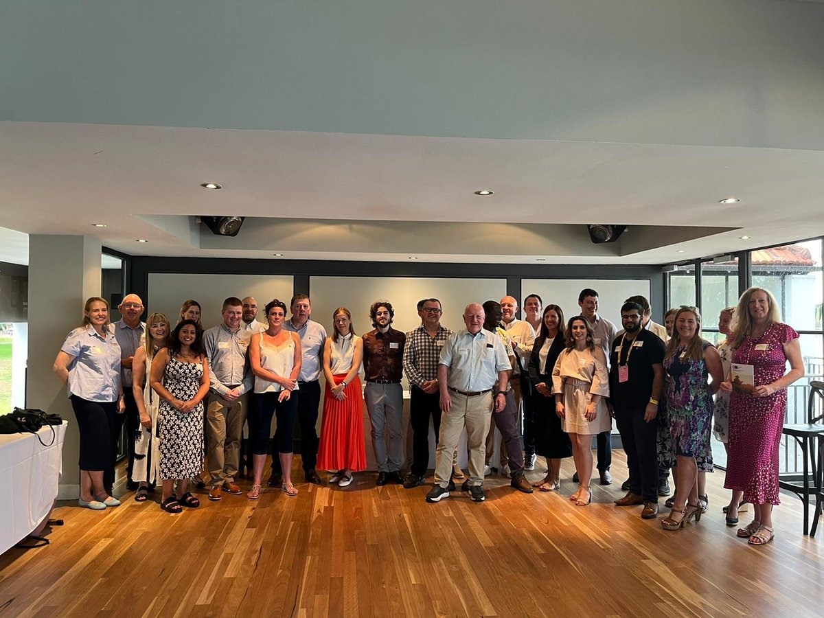 ukinaustralia's tweet photo. Thank you Hon. Jackie Jarvis MLC, @InnovateUK delegates and #agritech industry leaders for joining @MariaRennie7's welcome event for @EvokeAg!

Excited to see 🇬🇧 and 🇦🇺 working together to find solutions in global food security and sustainability.

#GREATTech #AUKFTA https://t.co/IQGxOqlzTT
