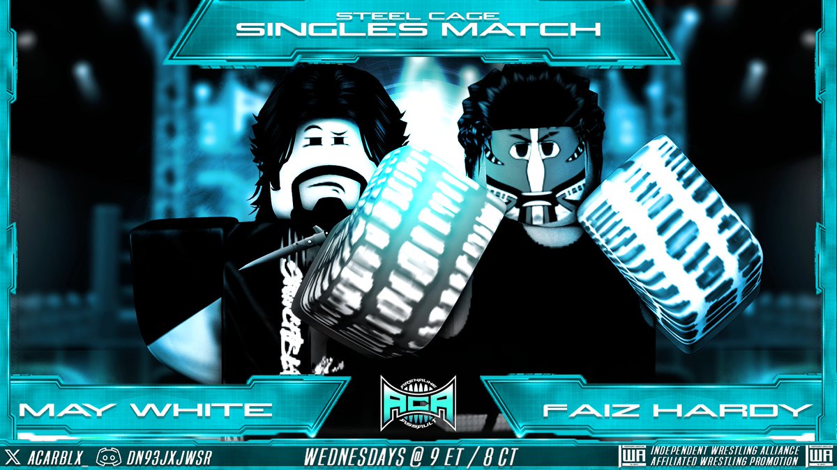 [ ACA ] // 2024年2月21日
ACAではメイ・ホワイトとフェイズ・ハーディがスチールケージで対戦する！スチールケージでの試合は久しぶりだ！
