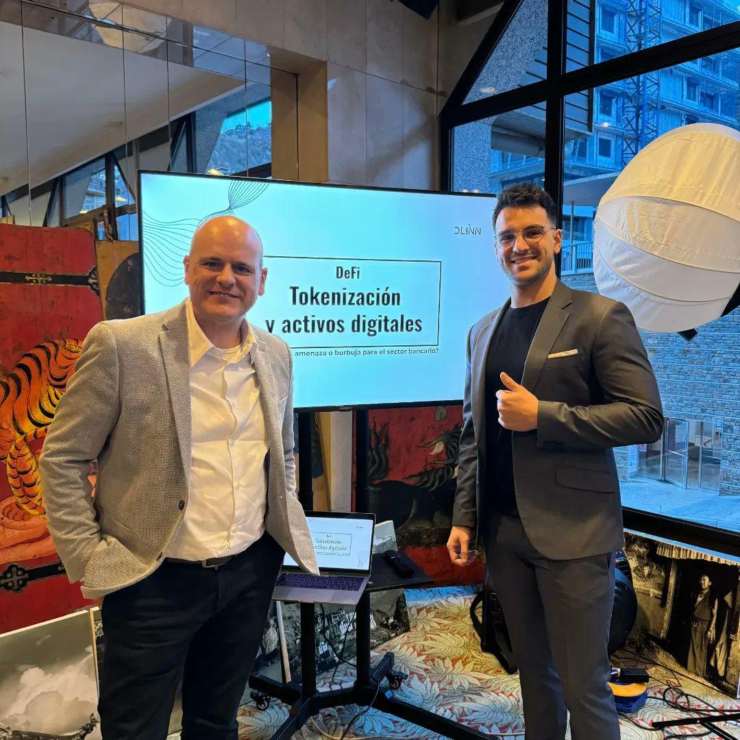 Actinn_andorra's tweet photo. 📢 Ahir vàrem celebrar un nou ACTINN&amp;TALKS: "Tokenització, DeFi i actius virtuals: amenaça, oportunitat o bombolla pel sector bancari" amb la presentació de Daniel Ortega , CEO del nostre soci col.laborador DLINN.
#actinnandtalks #actinn https://t.co/IofAjqwQVE