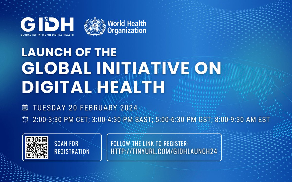 AeHIN was thrilled to participate in the kick-off of the Global Initiative for Digital Health yesterday.

Congratulations to our @WHO colleagues! AeHIN is happy to work with you on this initiative.

@alabriqu @ITU @UNDP @UNICEF
#GIDH #digitalhealthinnovation #digitalhealth #SDG