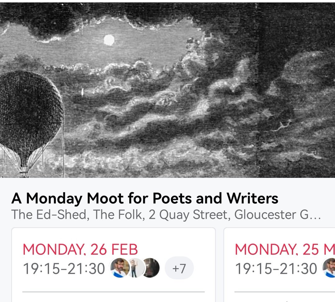 New poets & writers event. The Ed-shed @thefolkofglos Mon 26th Feb 7.15pm. Share work, discuss what inspires you & moot what comes next. @GWNgloswriters @GlosPoetSociety @Cheltpoetfest @IvorDaniel @karlostheunhappy @writes_carol @GloPoeFest @ZiggyPoet @ZoeBrooks2 #poets #writers