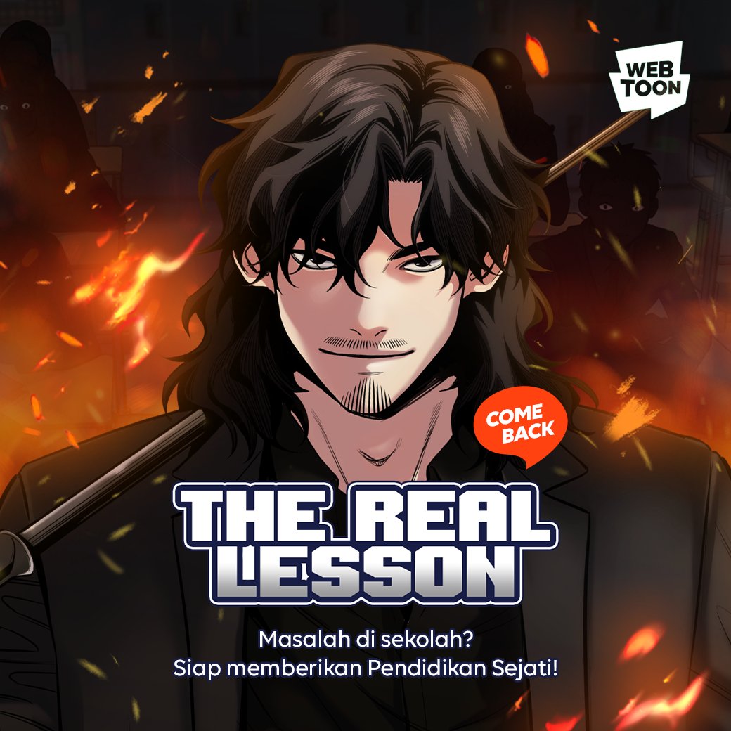 webtoonid's tweet photo. NA HWAJIN KEMBALI! 🔥
Baca episode terbaru The Real Lesson hanya di #linewebtoonid #TheRealLesson #TheRealLessonComeback https://t.co/Z4PXJLePsE