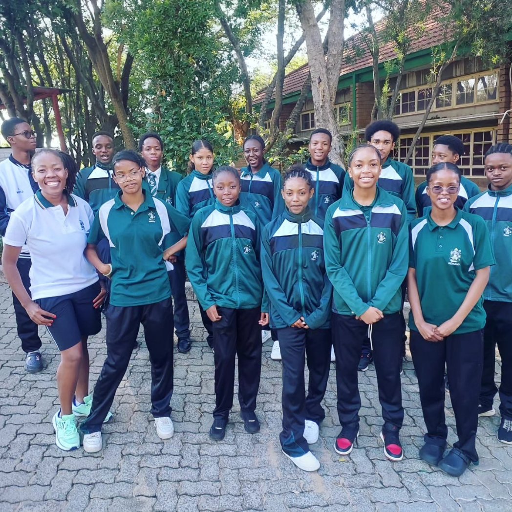 With some of my athletes. Nervous yet excited. Off to district.

#TrapnLos
#FetchYourBody2024
#90dayswithoutsugar
#RunningWithTumiSole 

#athletics2024
#highschoolathletics
#youngathletes
#groomingstars