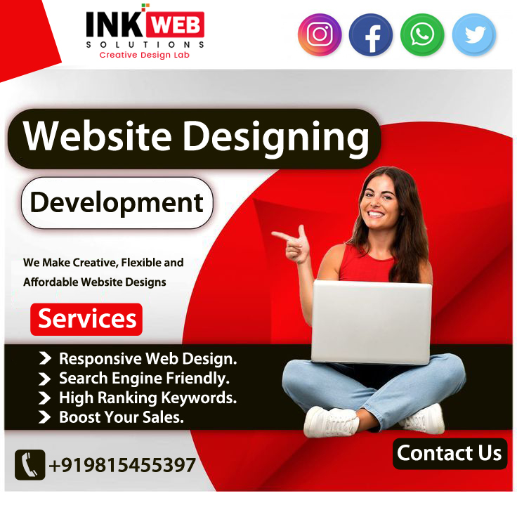 InkWebSolution4's tweet image. Website designing company in Chandigarh, Ink Web Solutions 
✅ Responsive Web Design
✅ Search Engine Friendly
✅ High Ranking Keywords
📞9815455397
#inkwebsolutions #webdevelopmentchandigarh #webdesigningchandigarh #webdesignermohali #webdesign #digitalmarketing #seocompany