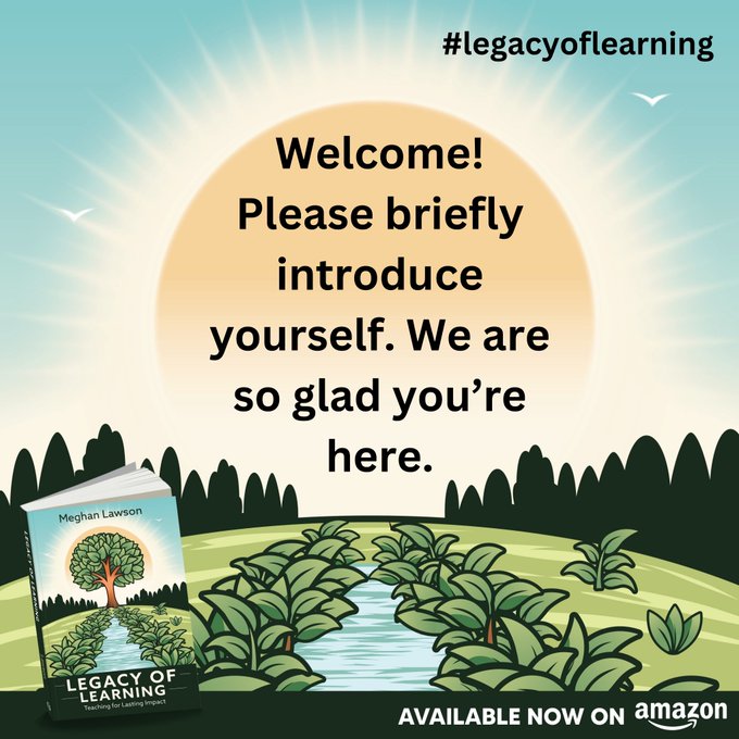 LiviaChanL's tweet photo. Welcome to #legacyoflearning chat! 

@Meghan_Lawson @bmartinreal and I are co-moderators. We are grateful and excited you are here!

Please introduce yourself &amp; share one thing that brought you joy today. ♥️ 

Remember to add the hashtag #legacyoflearning to your tweets, thanks! https://t.co/t0QvNwZ4qN