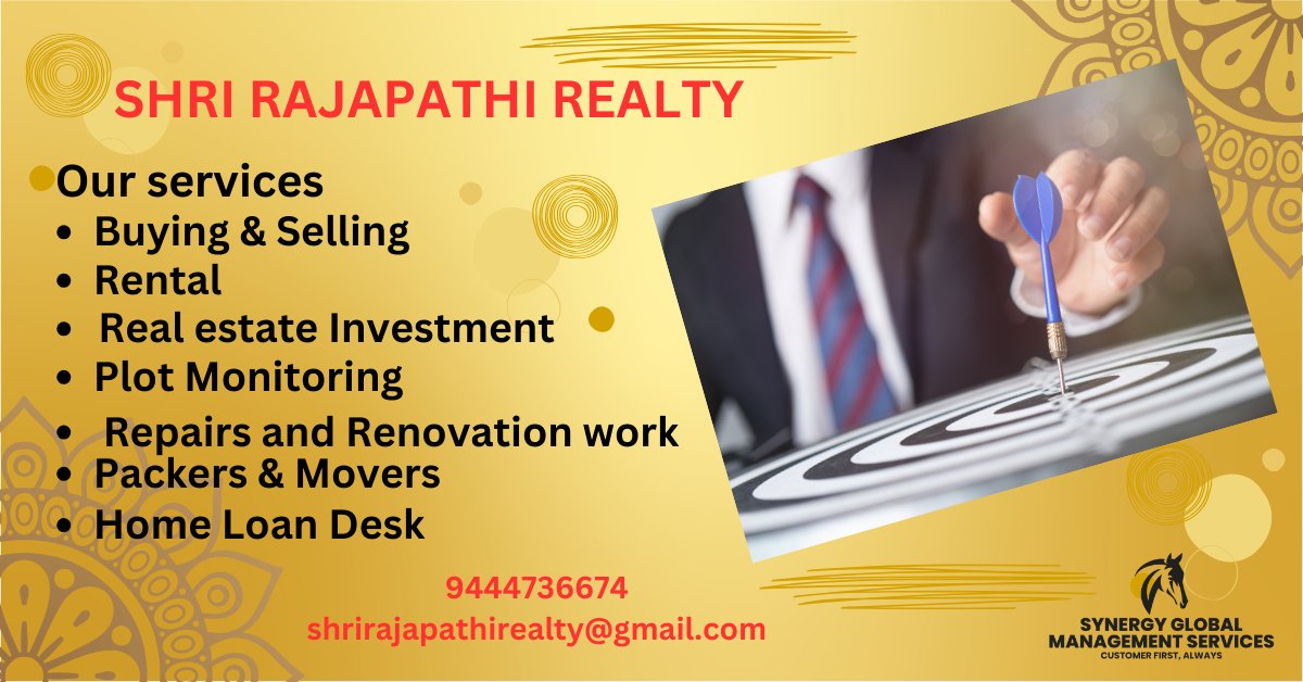 SHRI RAJAPATHI REALTY (@rajapathirealty) on Twitter photo 