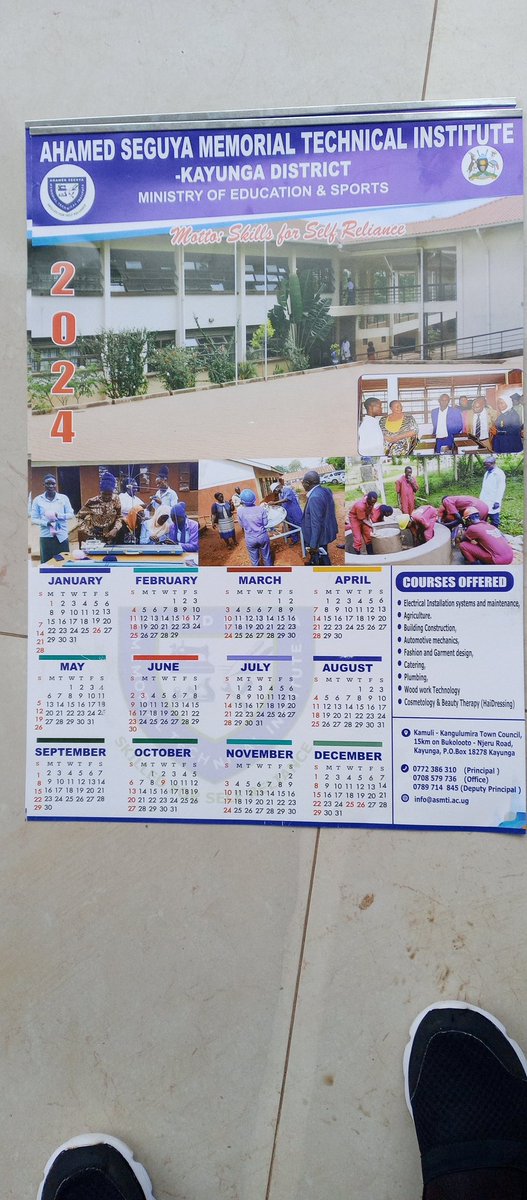 Dear lovely parents, registration is on going at Ahamed Seguya Memorial Technical Institute Kayunga district. Let's impart your sons/ daughters with technical and soft skills. Embrace TVET for a better future.