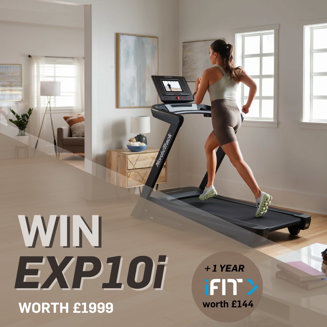 February Fever with our EXP10i #GIVEAWAY ✨️ ⁠ Win a NEW NordicTrackTread + 1 Year iFIT!⁠ ⁠⁠ To Enter: ⁠ 1) Like Post⁠ 2) Follow @NordicTrackUK⁠ 3) Tag a friend⁠ ⁠ BONUS: Tags = 1 additional entry per @ Retweet = 10 entries!⁠ ⁠⁠⁠ ⁠T&C'S apply.