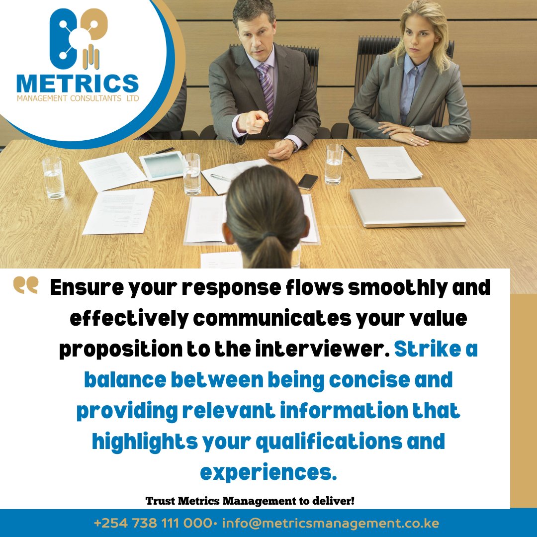 How should you answer the question on tell us about yourself during an interview? 
#interviewtipswednesday #tellusaboutyourself
#trustmetricsmanagementtodeliver

#DirectorTrevor #141mps #AndrewKibe