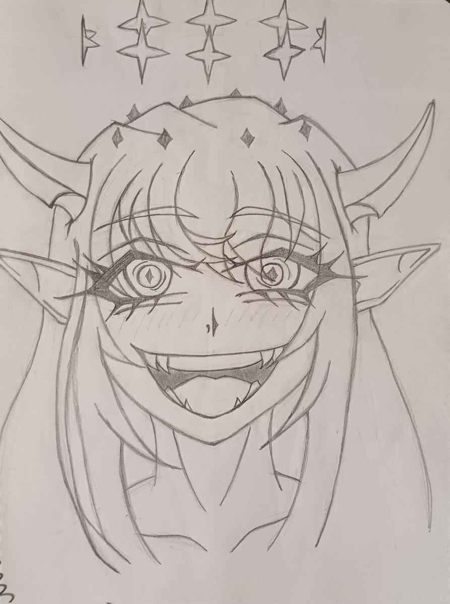 Welp... Yet another practice sketch, it's quite different from the others, but that's because I'm testing new ideas and trying other styles...

#IRySart