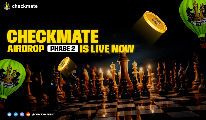 Checkmatebsc's tweet image. 🎉 Exciting news! 🎉

The much-awaited Checkmate Airdrop Phase 2 is now LIVE! 🚀

🔓 Unlock rewards By🎁

1⃣Login with X
2⃣COMPLETE QUESTS
3⃣COLLECT POINTS
4⃣CLAIM REWARD

Get in on the action now! checkmatebsc.xyz/airdrop

#CHECKMATE #CKM $CKM #Airdrop #CRYPTO #BSC #Airdrops